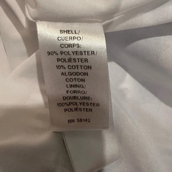 London Times Cold Shoulder Blue & White Striped Embroidered Flower Dress Size 10 - Picture 7 of 8